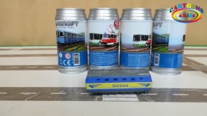 Городской транспорт и Железная дорога развивающее видео. Вагон Метро и Поезда для детей игрушки