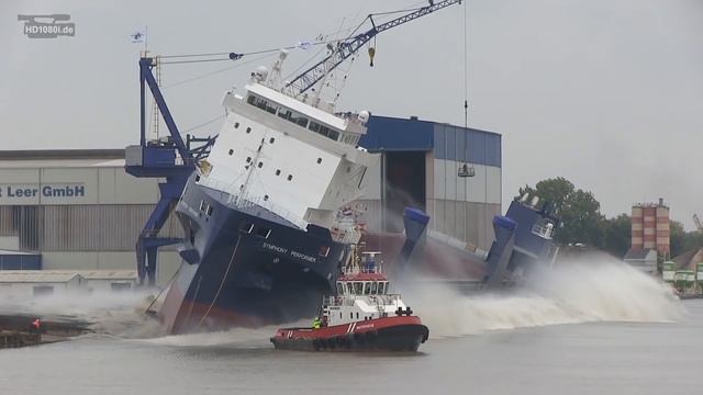 Big Ship Launch Compilation | 12 Awesome Ship Launches, Fails and Close Calls смотреть онлайн
