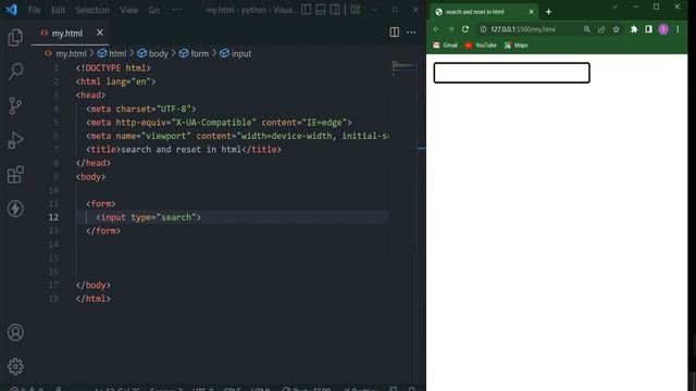 html input type search | html input type reset смотреть онлайн