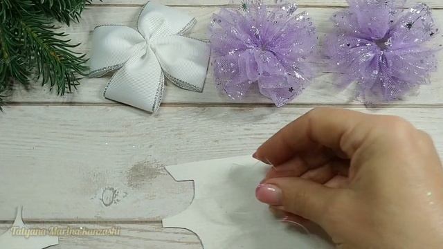 Самые популярные бантики не только зимой✨?Бантики из фатина и экокожи смотреть онлайн