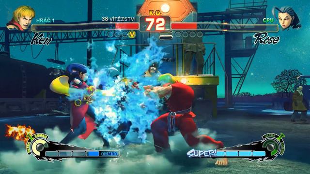 Ken Masters vs Rose, Ultra Street Fighter 4, Capcom, PC gameplay смотреть онлайн