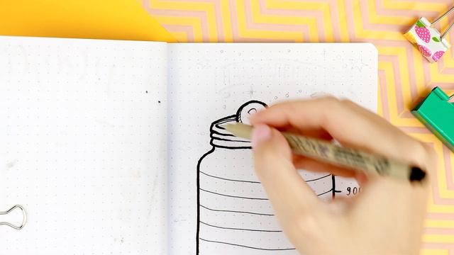 Оформление Ежедневника | Рисуем Банку-Копилку | Идеи для Личного Дневника смотреть онлайн