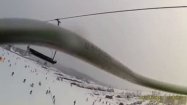 Буковель, сноубайк, подъемник 7. Снято на SJ6000 смотреть онлайн