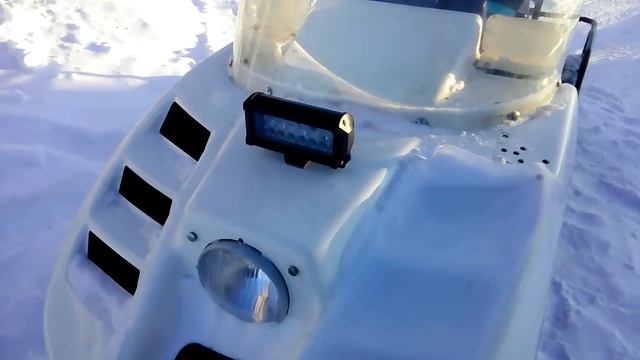 Установка и проверка светодиодной фары на буран. смотреть онлайн