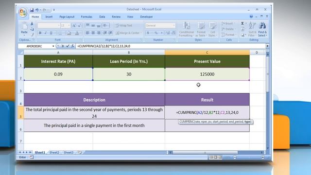 How to use the CUMPRINC function in Excel смотреть онлайн
