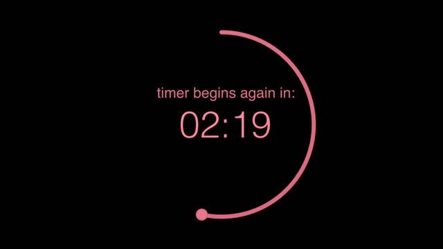 60/5 - 60 Minute Timer - 5 Minute Break - Pomodoro Countdown Timer