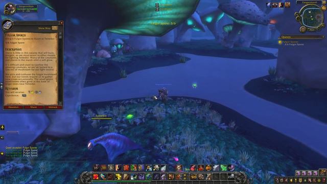 World of Warcraft: Fulgor Spores - Quest ID 9777 (Gameplay/Walkthrough) смотреть онлайн