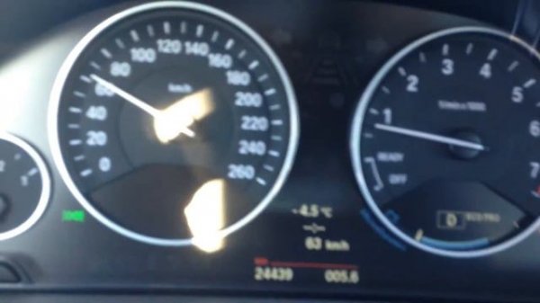 BMW f30 функция "НАКАТ"