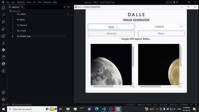 D A L L E Image Generator Using OpenAI's API And Python смотреть онлайн