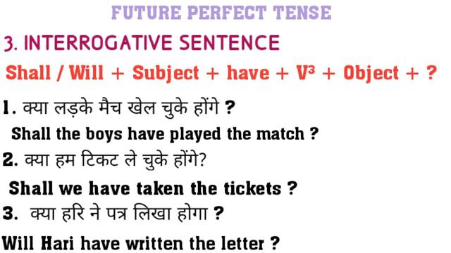 Future Perfect Tense/tenses in english grammar with examples/ Tenseसीखने का सबसे अच्छा और आसान तरीक смотреть онлайн