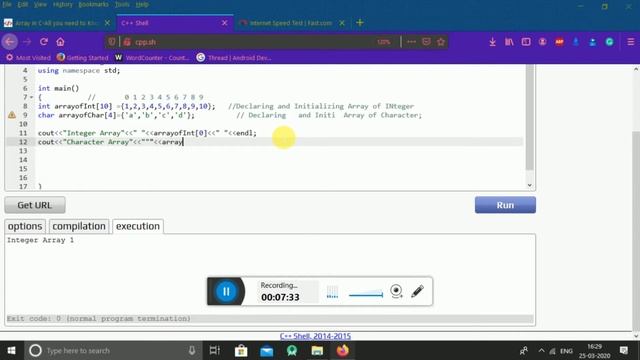 Array Data Structure || Lecture - 1 || Android Academy || GeeksToCode 2020 смотреть онлайн