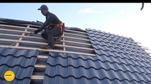 Замена шифера на крыше на металлочерепицу