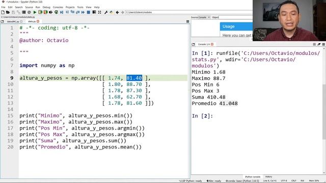 Numpy: Agregación y Ejes de Arrays (arreglos) para Procesar Datos con Python смотреть онлайн