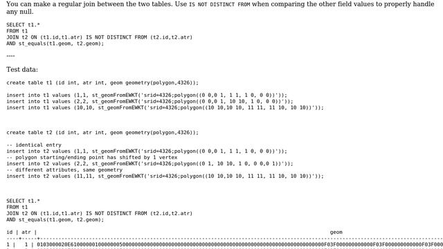 GIS: Comparing two tables, using PostgreSQL Intersect (on PostGIS geometry) (3 Solutions!!) смотреть онлайн