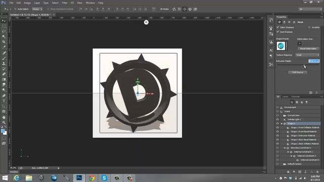 How To Create A Profesional YouTube Logo/Profile Picture! - Photoshop CC/CS6 Tutorial смотреть онлайн