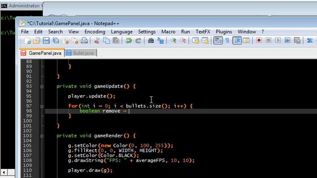 Part 4 - Basic Game Programming in Java - Firing Bullets смотреть онлайн