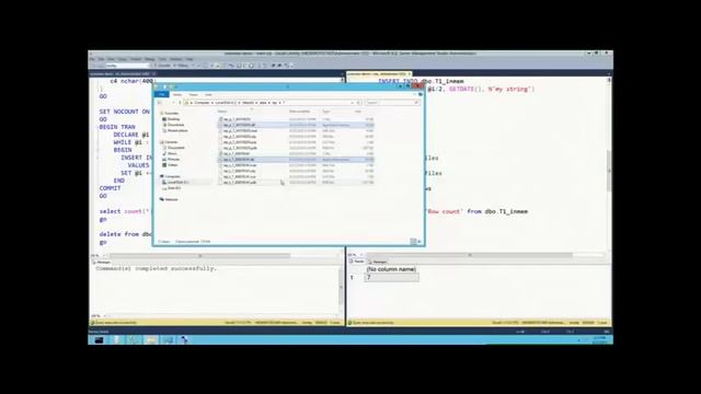Microsoft SQL Server 2014 In Memory OLTP Overview 72 смотреть онлайн
