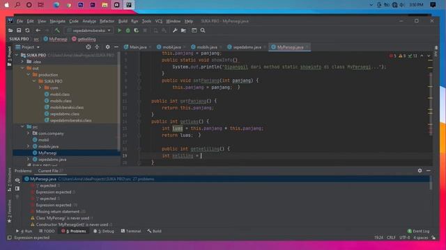 PBO - Pratikkum 2 - Pengenalan Class Object dan Method смотреть онлайн