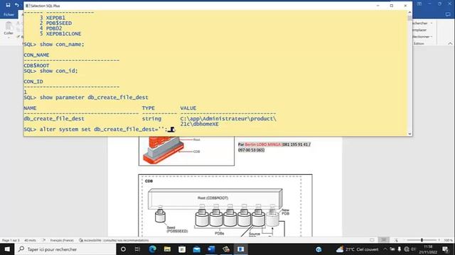 Oracle 21c du zéro : Architecture mutualisée (Multitenant Architecture) avec la notion de CDB et PD смотреть онлайн