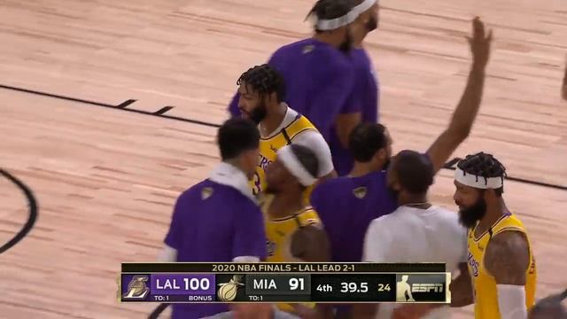 Anthony Davis Hits DAGGER vs. Heat In Game 4 | 2020 NBA Finals смотреть онлайн