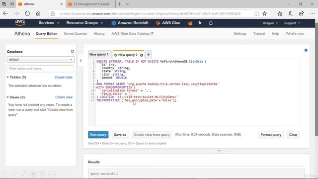 3. AWS Athena - Creating tables and querying data смотреть онлайн