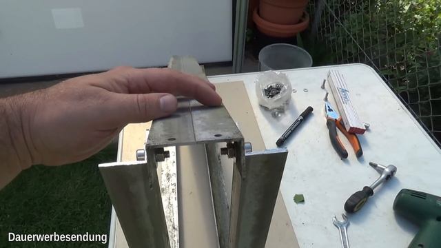 Solarmodul Aufständerung Unterkonstruktion für Flachdach selber bauen Solaranlage Modul befestigun смотреть онлайн
