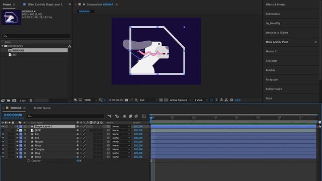 Простая анимация в After Effects смотреть онлайн
