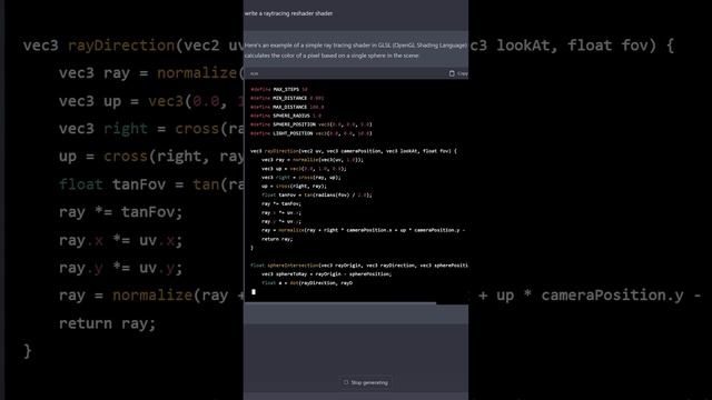 Can chatGPT write a Raytracing shader? смотреть онлайн