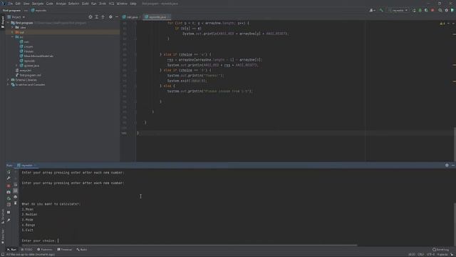 Java - Mean, Median, Mode, and Range Calculator. смотреть онлайн