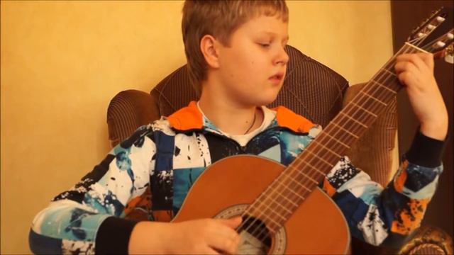 "Клен ты мой опавший" - Русский романс на гитаре смотреть онлайн