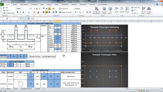 Menggambar pondasi diAutocad menggunakan Excel смотреть онлайн