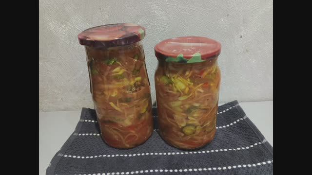 Салат из овощей на зиму. смотреть онлайн