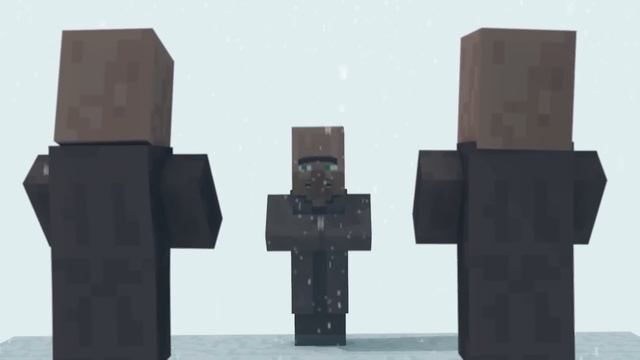 Christmas with the Villagers (Minecraft Animation) смотреть онлайн