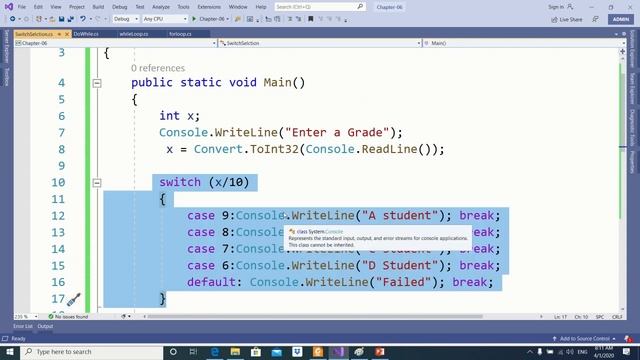 Switch multiple selection statement смотреть онлайн