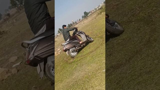 Honda# Activa stunt karte gir gayi ?? смотреть онлайн