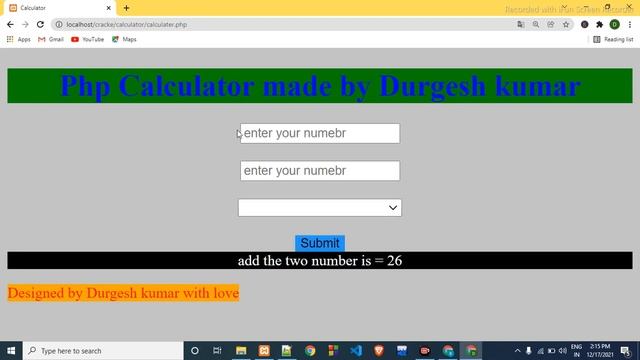 Build Simple Calculator using PHP смотреть онлайн