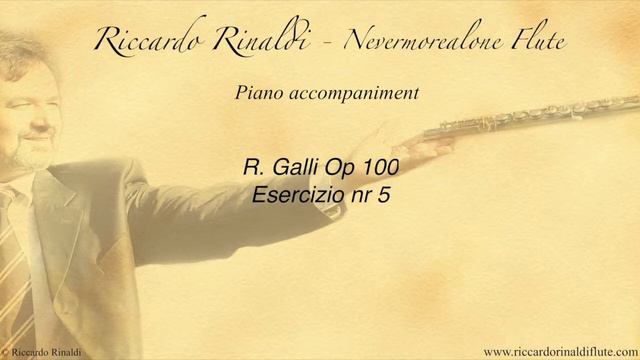 R. Galli Op 100 nr 5 - Accompagnamento Pianistico - NeverMoreAlone Flute смотреть онлайн