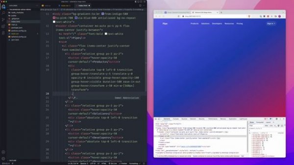 Tailwind CSS mega menu tutorial