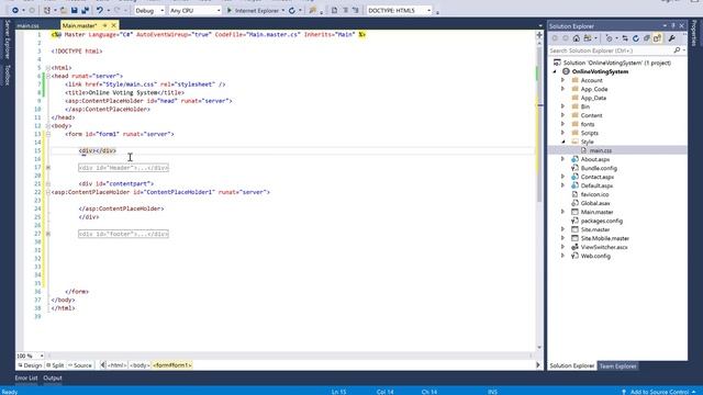 How to design Online Voting System Project in ASP.NET part-1 смотреть онлайн
