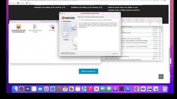 ECOSYS PA6000x/PA5500x/PA5000x/PA4500x Install Printer Driver for Mac
