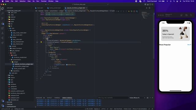 Flutter UI - Furniture App UI - Kit / Speed Code - Part 2 смотреть онлайн