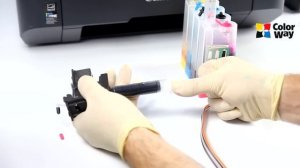 Видеоинструкция: установка СНПЧ ColorWay на МФУ Canon MP230