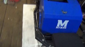 Доработка мотобуксировщика МИЖИК, установка звезды натяжения цепи.