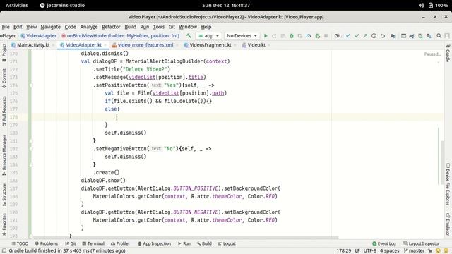 70.How to Delete Video File From Storage | Android Studio Kotlin смотреть онлайн