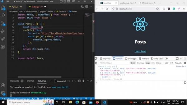 How to Fetch WordPress posts in React Js using Axios - Headless WordPress with React Js | Ep 6