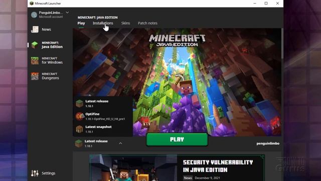 How to Update to Minecraft Optifine 1.18.1 смотреть онлайн