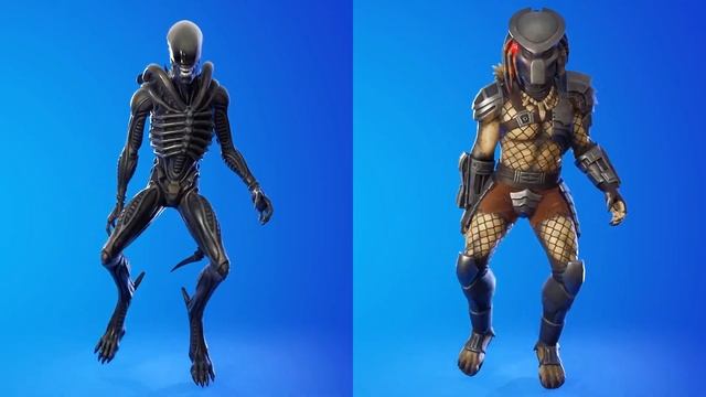 ALIEN Vs PREDATOR In Fortnite Dance Battle! (Xenomorph Vs Predator)