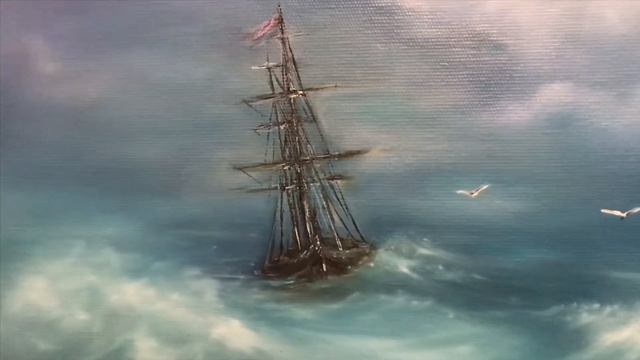 Рисуем маслом. Картина «В шторм» смотреть онлайн