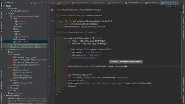 MEMBUAT LOGIN DENGAN API LOCAL DENGAN SESSION LOGIN(SHARED PREFERENCE) DALAM FRAGMENT || KOTLIN смотреть онлайн