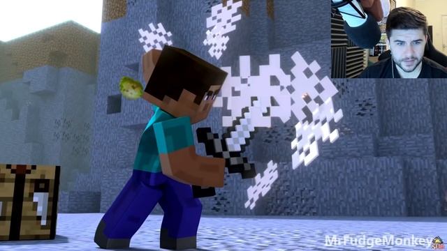 Reacting To ANNOYING VILLAGERS Herobrine Encounter! Ep.9-11 Minecraft Animations! смотреть онлайн